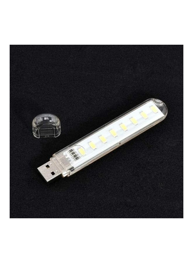 8 مصابيح LED ساطعة بمنفذ USB من 8 قطع أبيض  - Image 3