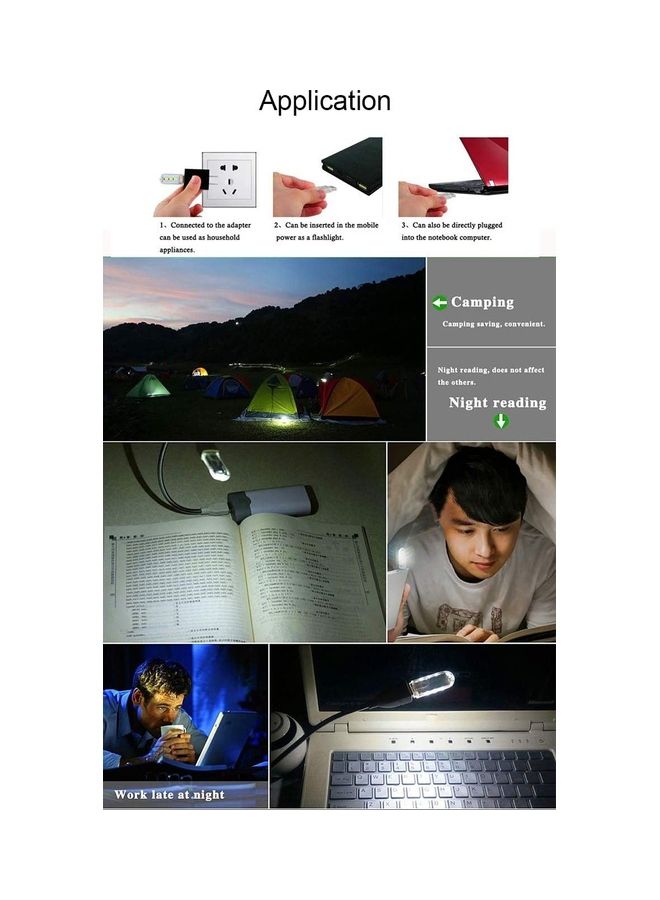 10-Piece Mini Bright 3 LED USB Light White - Image 3