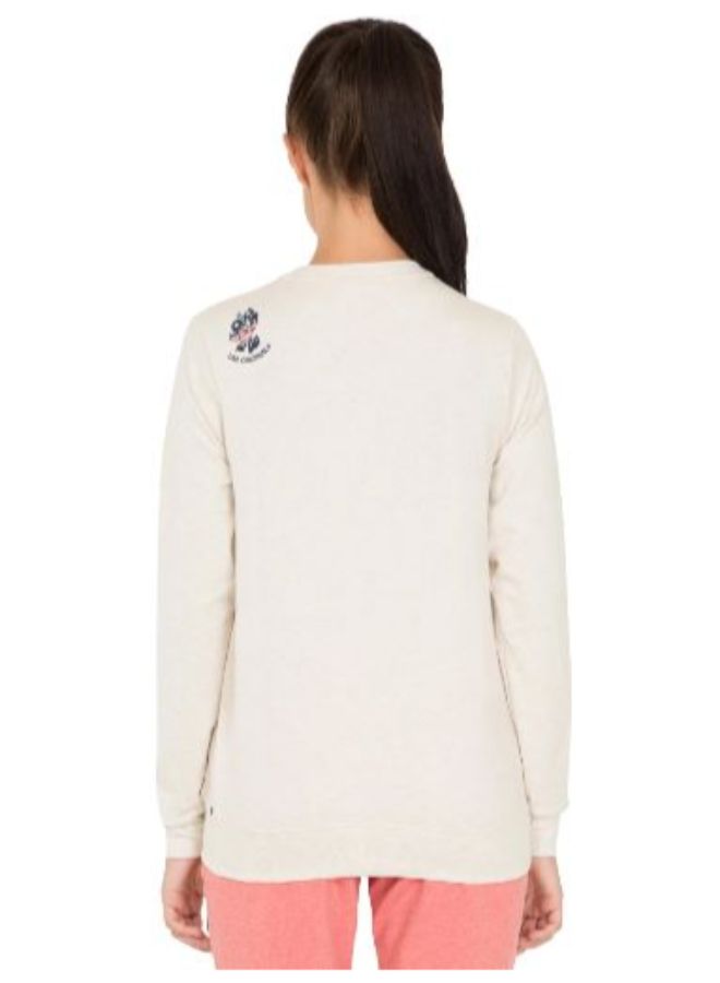 JOCKEY Front Zip Sweatshirt Beige - Image 2