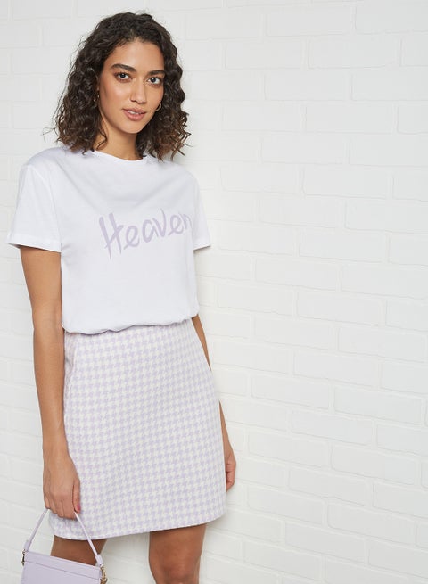Front Text T-Shirt White