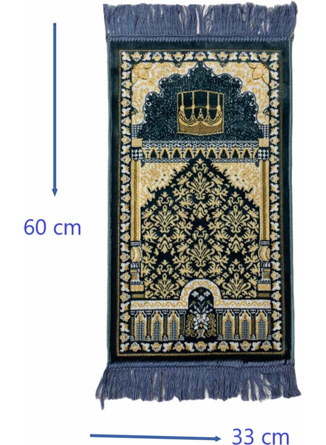 سجادة صلاة رمادي/أسود 60x33سم - Image 2