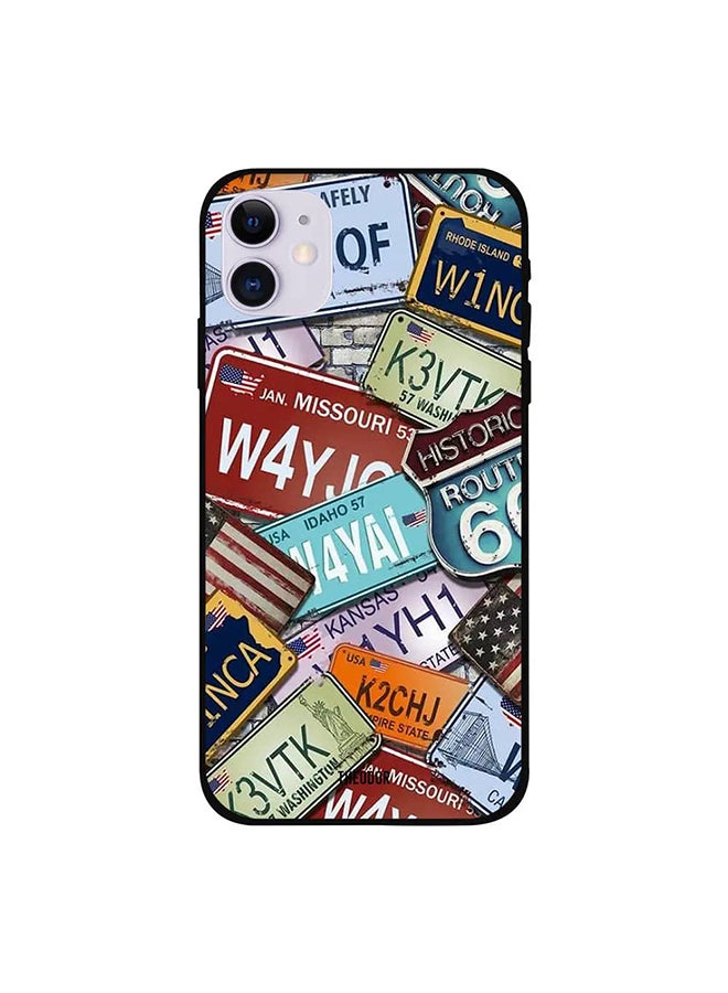 غطاء حماية واق لهاتف أبل آيفون 12 كار نامبر بلايت