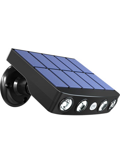 مصباح حائط LED يعمل بالطاقة الشمسية مع جهاز استشعار للحركة أبيض