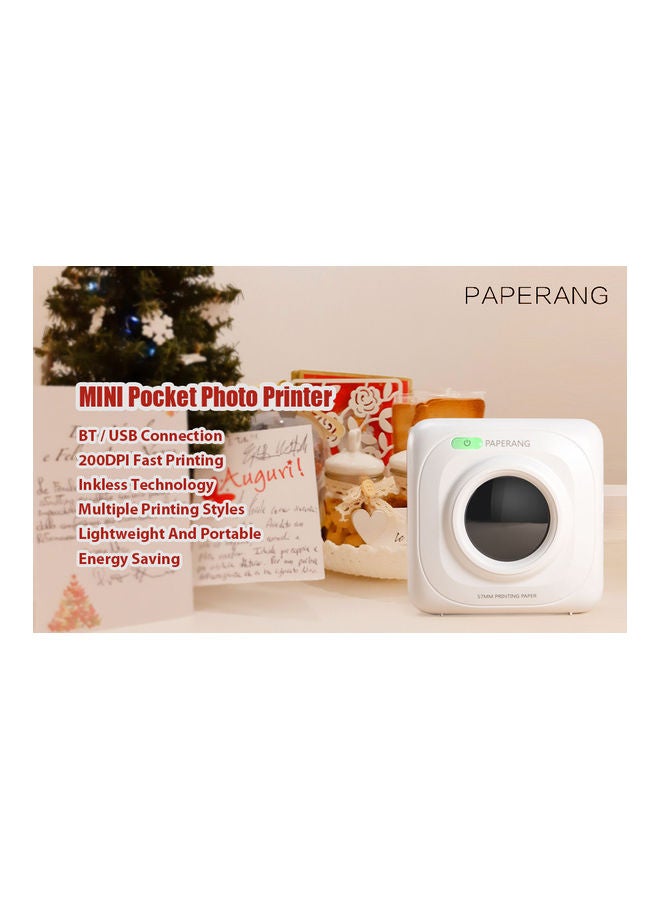 بايبرانغ طابعة بحجم الجيب صغيرة لاسلكية. وردي - Image 5