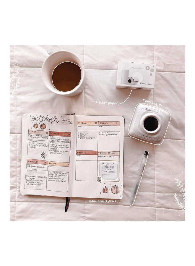 بايبرانغ طابعة بحجم الجيب صغيرة لاسلكية. وردي - Image 3