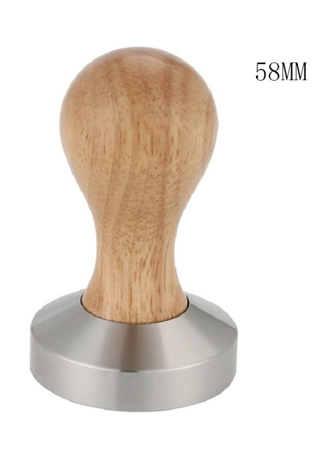 إيزي سو أداة دك القهوة مزودة بمقبض خشبي بني/فضي - Image 1