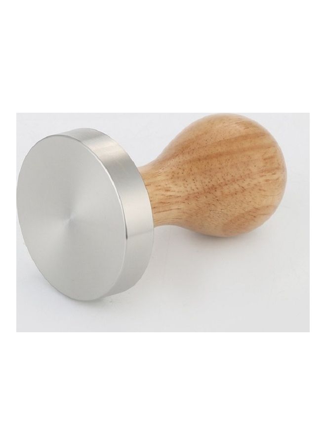 إيزي سو أداة دك القهوة مزودة بمقبض خشبي بني/فضي - Image 3