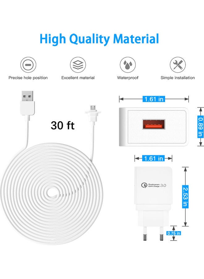 Weatherproof Outdoor Charger White - Image 3