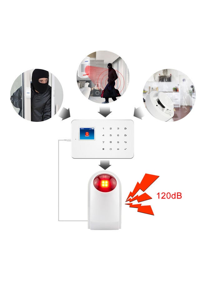 صفارة إنذار سلكية أبيض - Image 4