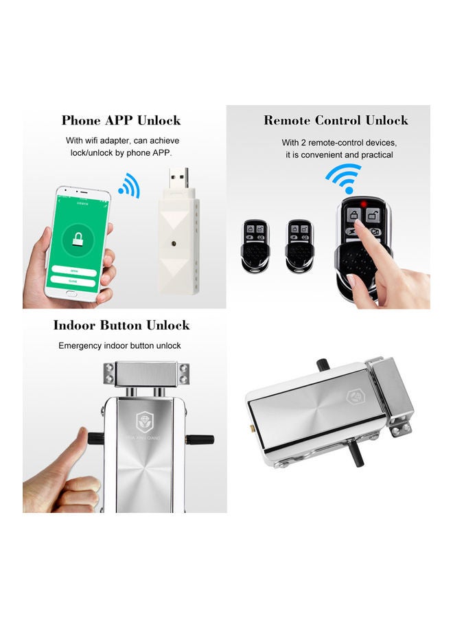 Door Lock Kit Silver/Black  - Image 4
