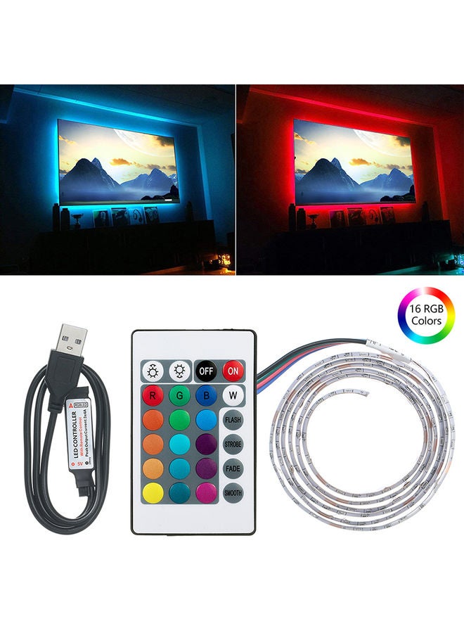 Generic Waterproof LED Strip With Remote Control Multicolour  - Image 1