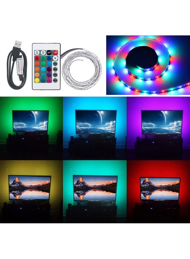 Generic Waterproof LED Strip With Remote Control Multicolour  - Image 2
