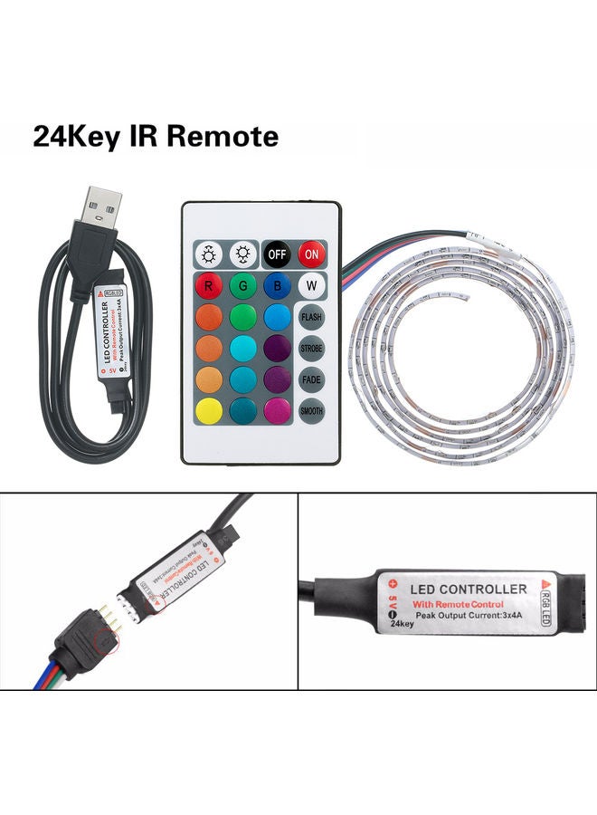 Generic Waterproof LED Strip With Remote Control Multicolour  - Image 4