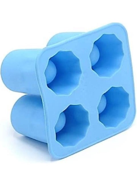 4 Cups Silicone Tray Blue 13.2cm