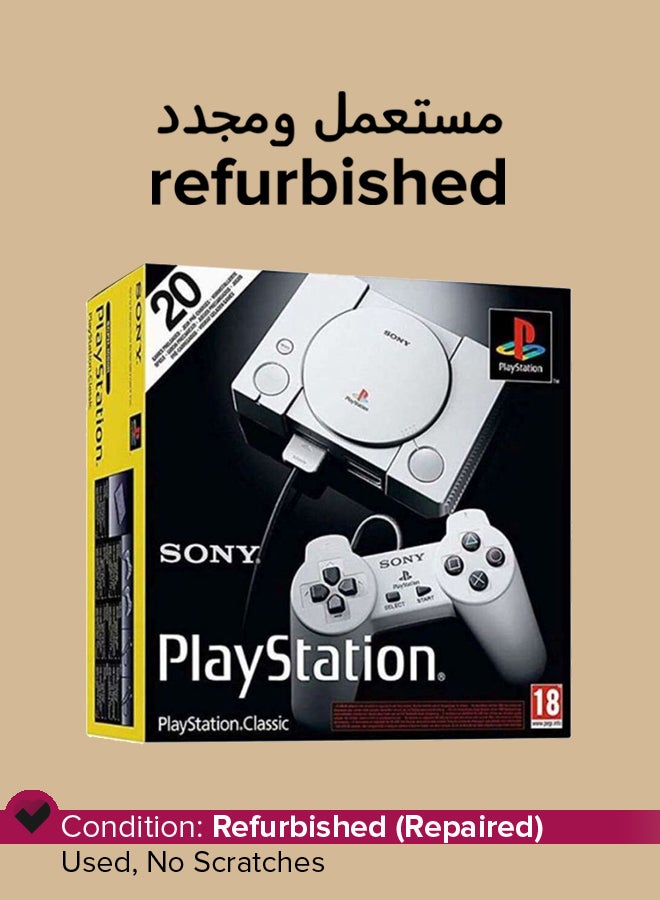 Sony Refurbished - Playstation Classic Console With 2 Controller - Grey - Image 1