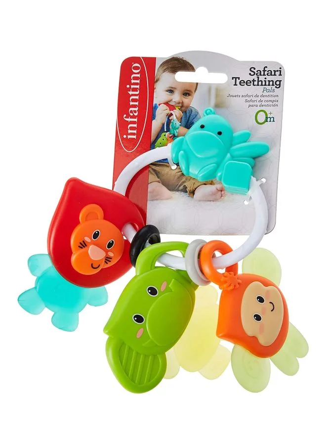 infantino Safari Teething Pals - Multicolor, 0+ Months
