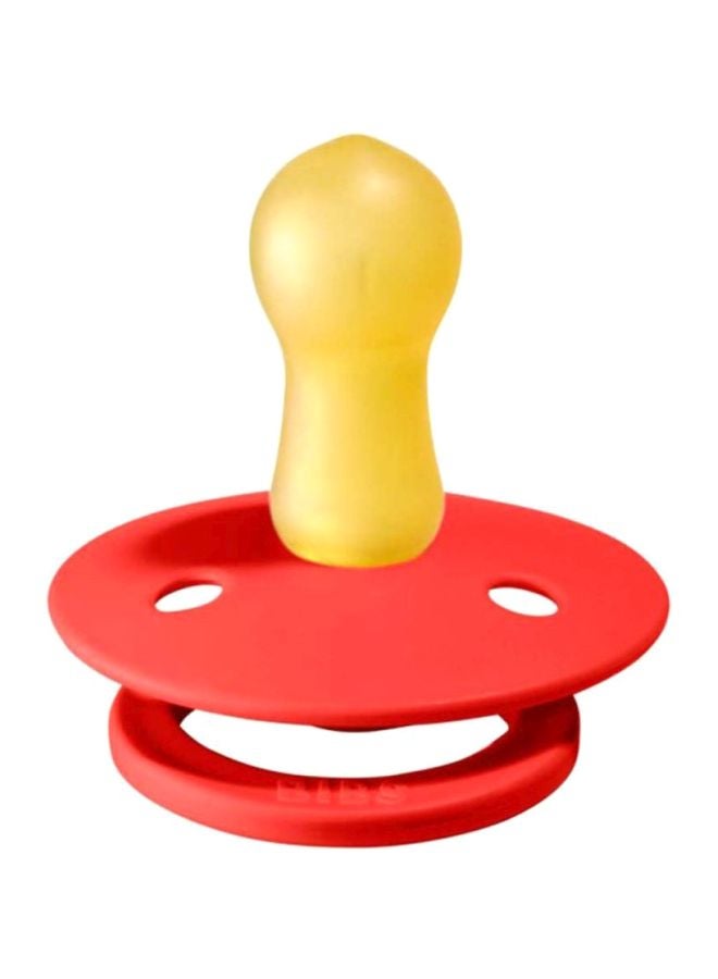 بيبس لهاية مقاس 2 مناسبة للأطفال حديثي المشي من عمر 6 أشهر إلى 18 شهراً من قطعة واحدة، لون ستروبيري - Image 1