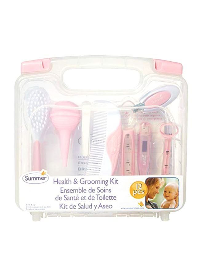 summer infant - 12-Piece Health And Grooming Kit, 0+ M - Pink/White - Image 1