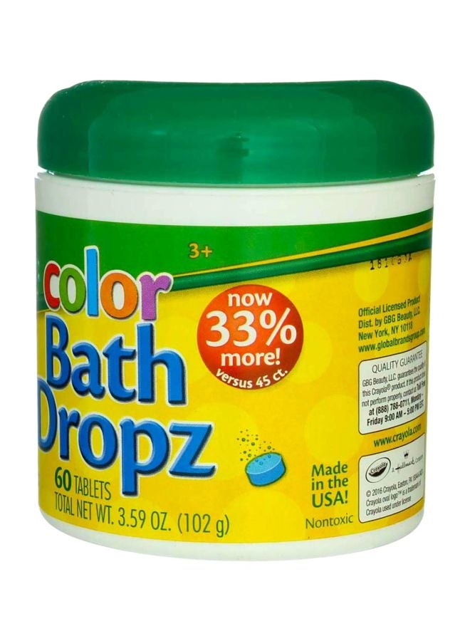 Crayola - Color Bath Dropz - 60 Tablets - Image 1