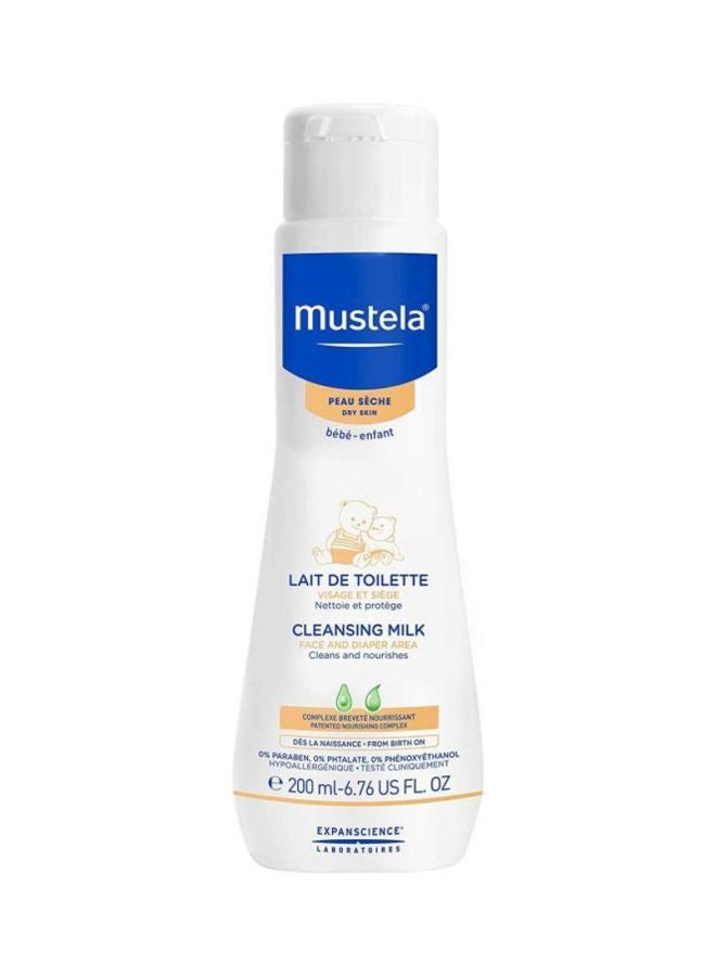 Mustela Baby Cleansing Milk, 200ml - Image 1