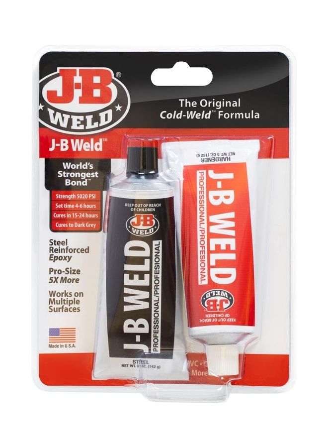 جي- بي ويلد عبوتا لاصق من Cold-Weld Epoxy رمادي داكن 