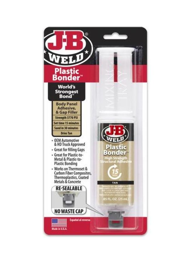Plastic Bonder Adhesive Tan Tan