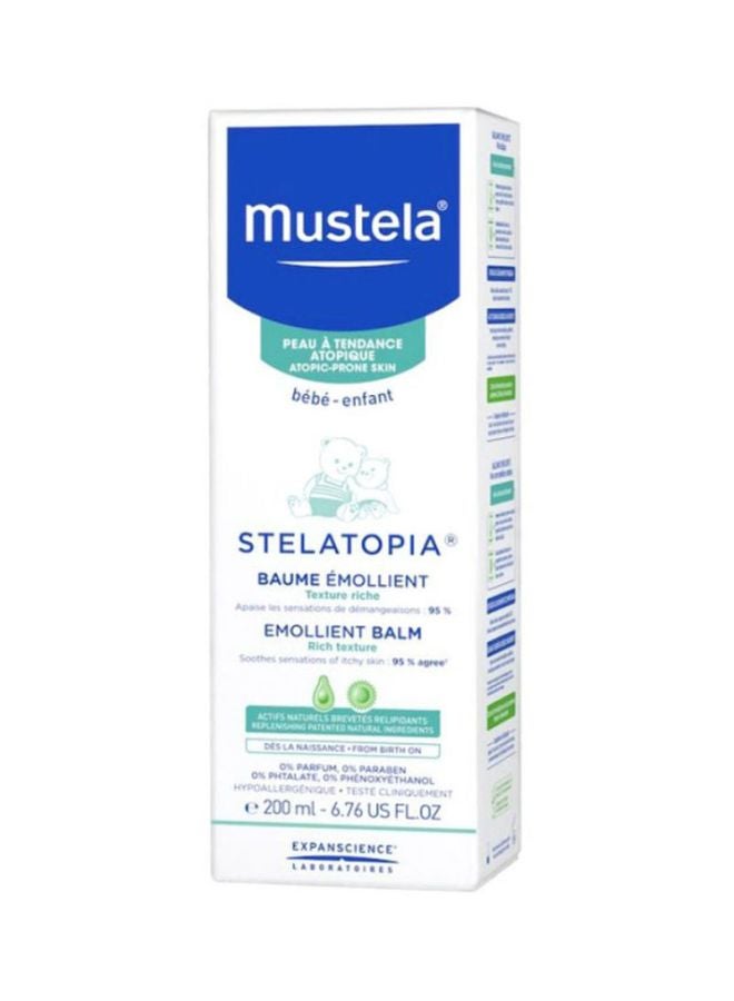 Mustela - Stelatopia Emollient Organic Baby Balm, Moisturizes, Replenishes And Soothes Skin For Newborn - 200  ml - Image 1