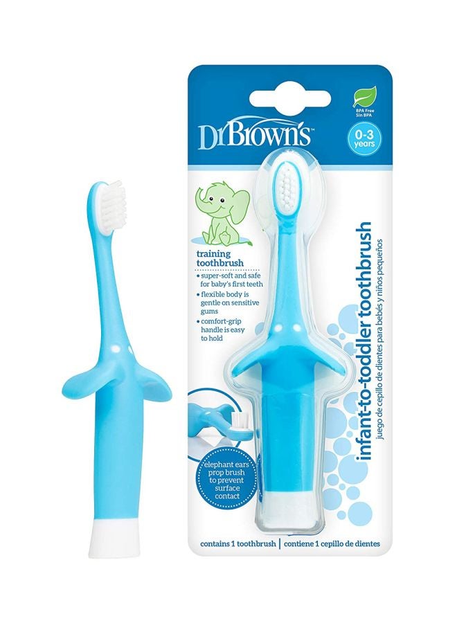 Dr. Brown’s Infant-to-Toddler Toothbrush, Blue  - Image 2