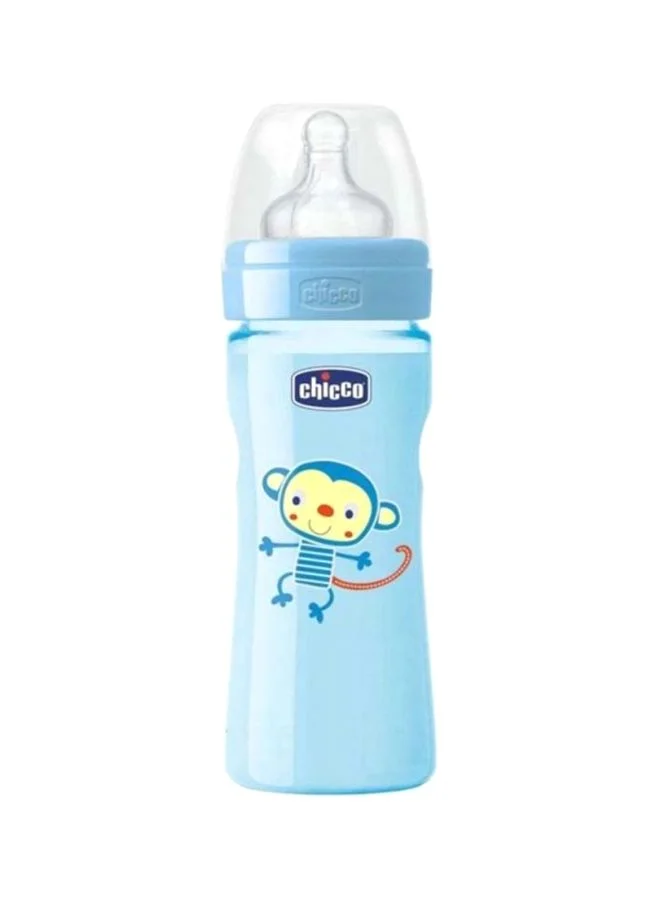 Chicco Feeding Bottle With Silicone Teat, 330ml