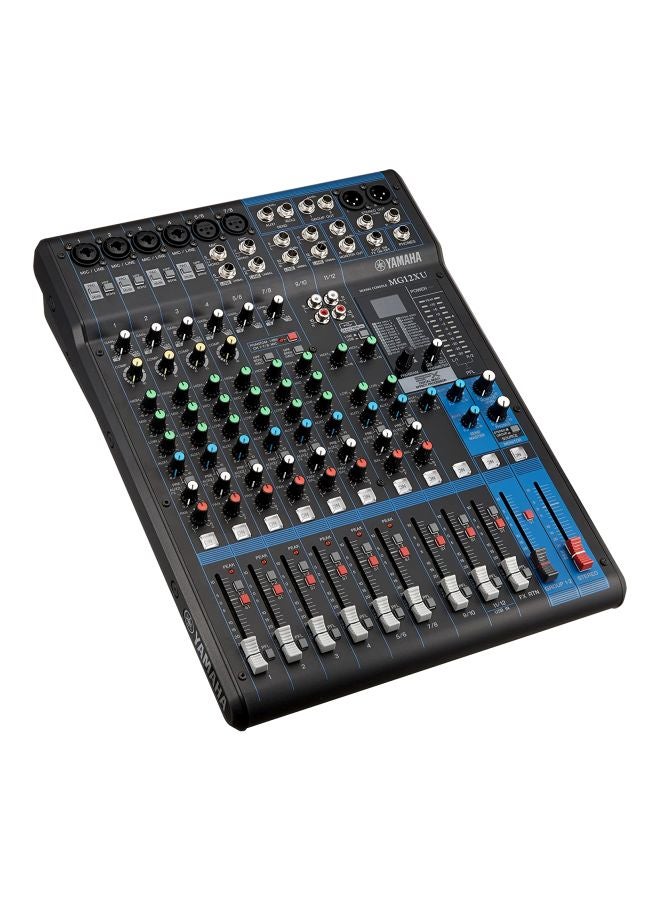 YAMAHA MG Series 12-Channel USB Mixer MG12XU Black/Blue - Image 4