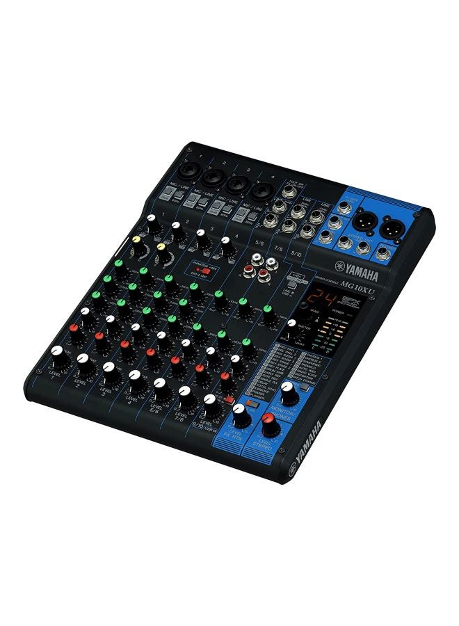ياماها جهاز مزج صوت DJ ب10 قنوات من سلسلة MG MG10XU الأسود / الأزرق - Image 2