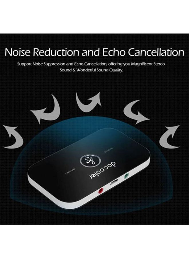 docooler - 2-In-1 Bluetooth Transmitter & Receiver V213 Black - Image 1