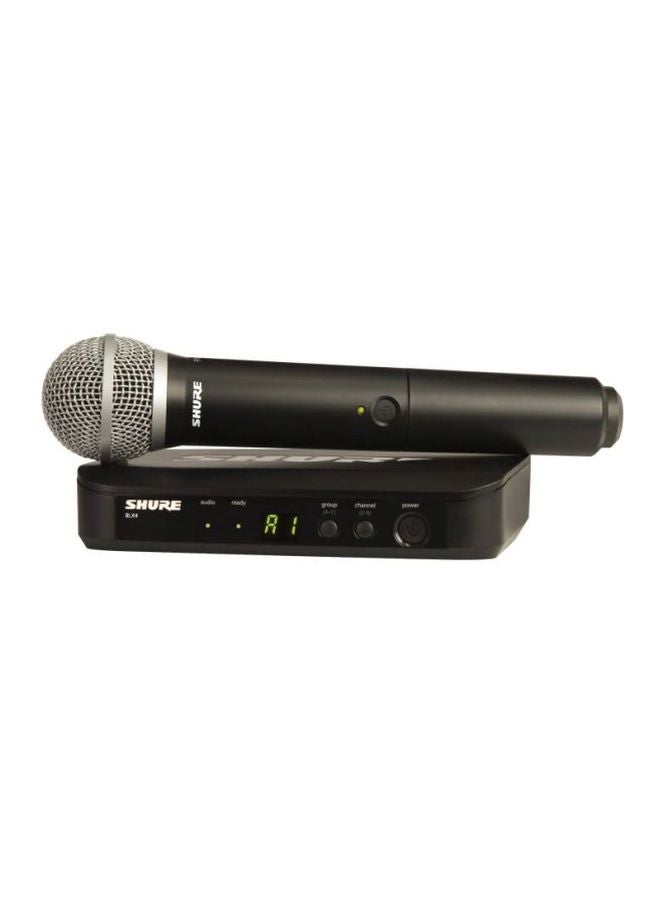 Shure Handheld Wireless Microphone System BLX24UK/PG58X-K14 Black  - Image 1