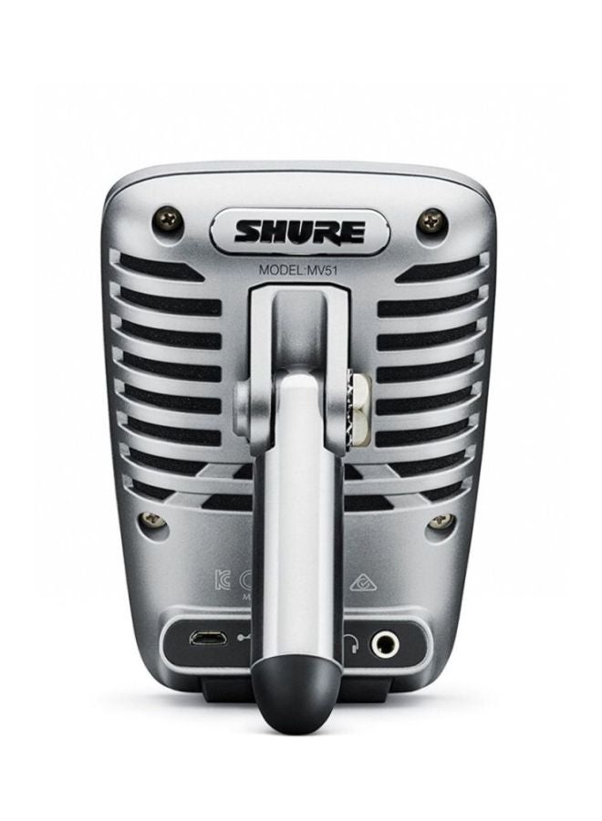 Digital Condenser Microphone MV51 Silver/Black