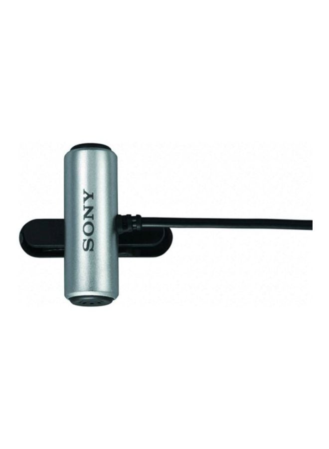 Sony - Omnidirectional Stereo Microphone ECMCS3 Silver - Image 1