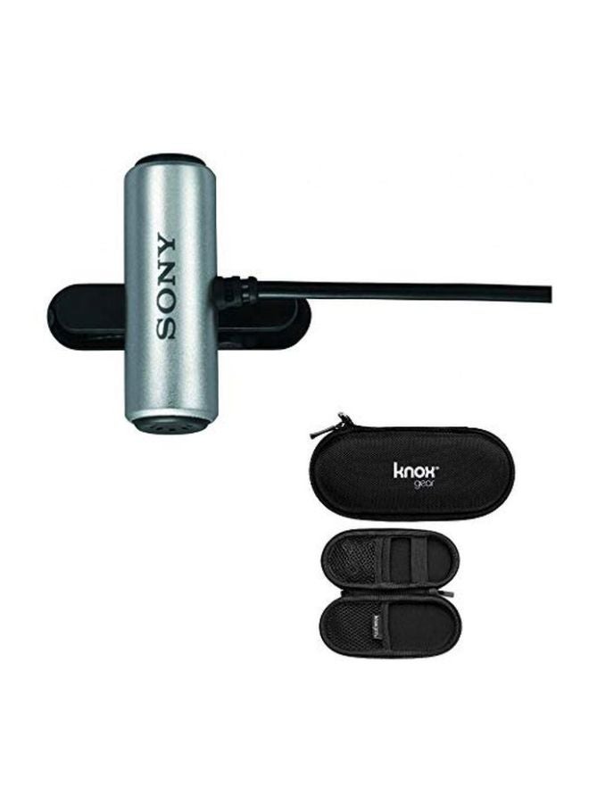 Sony - Omnidirectional Stereo Microphone ECMCS3 Silver - Image 1