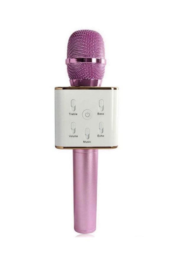 Tuxun Q7 Wireless Karaoke Microphone Q7 Pink/White - Image 1