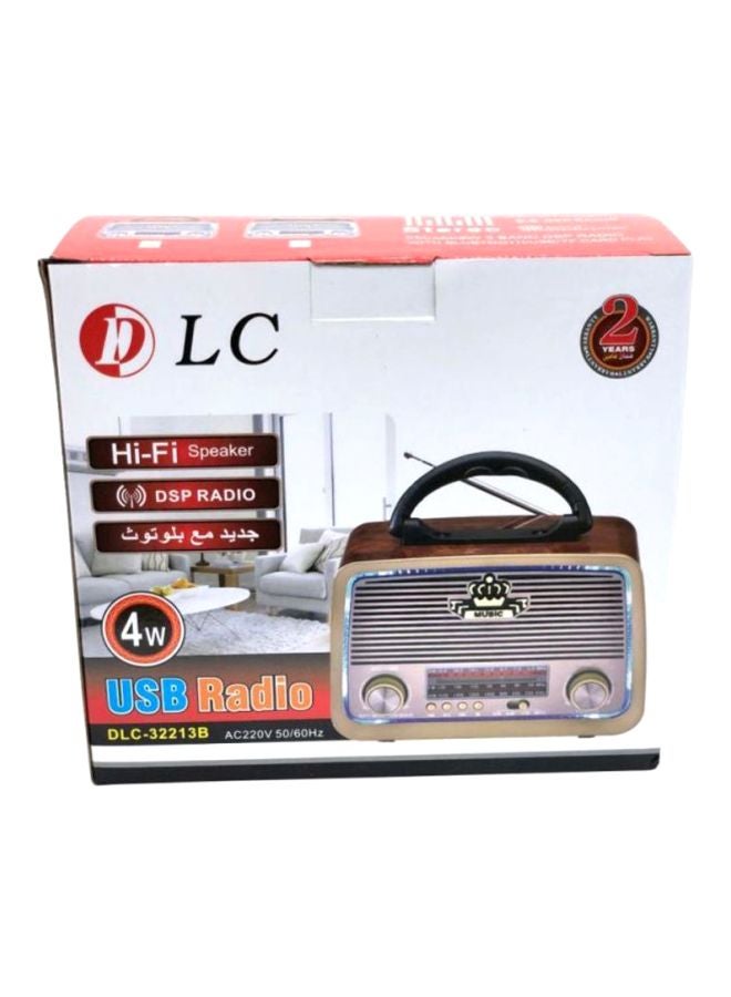 DLC USB Radio DLC32213 Gold/Brown/Black  - Image 2