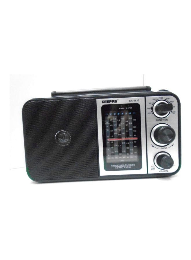 GEEPAS Digital Radio GR6836 Black/Silver  - Image 2