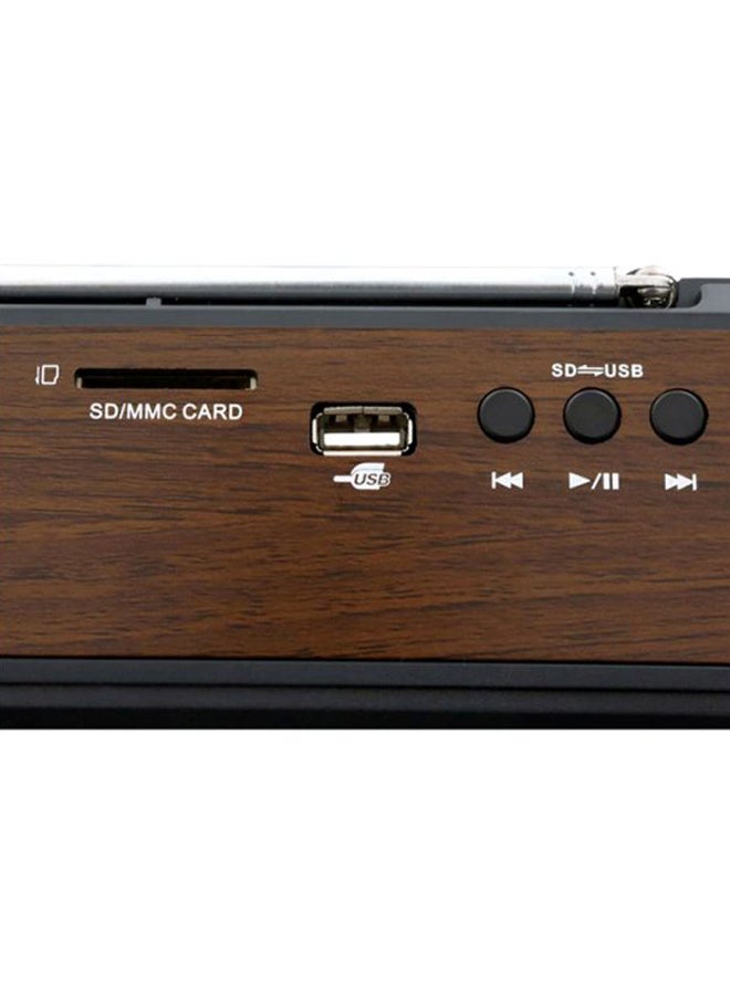 أولسنمارك - راديو قابل للشحن مع USB OMR1239 بني/أسود - Image 1