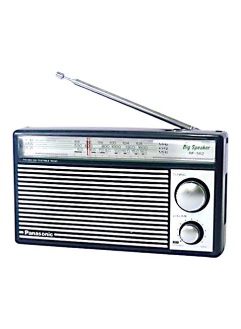 راديو محمول RF-562D أسود/فضي