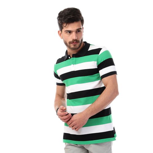 Andora - Embroidered Casual Poloshirt Multicolour - Image 1
