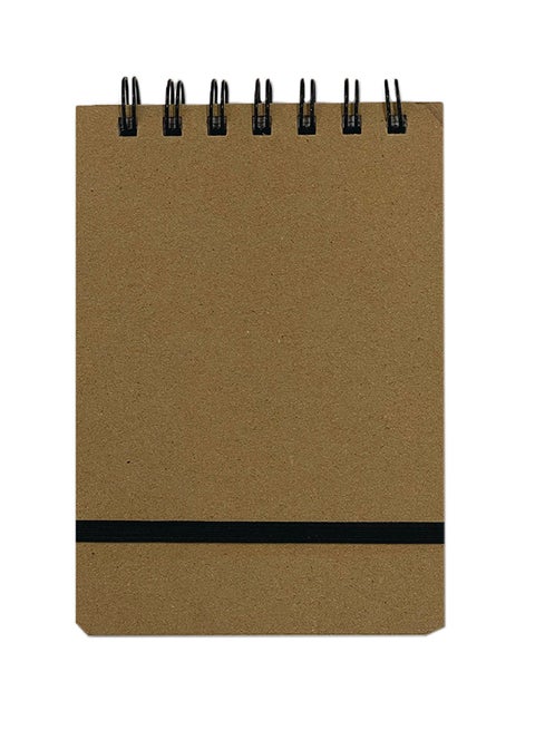 A6 Kraft 80 Sheet Notebook Brown