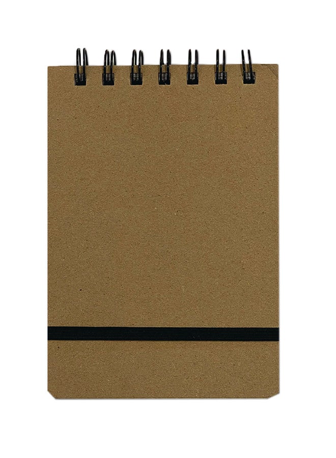 LEENO - A6 Kraft 80 Sheet Notebook Brown - Image 1