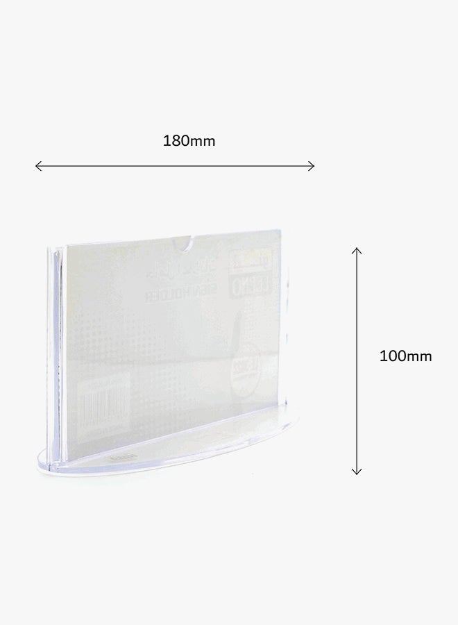 LEENO Horizontal Orientation Sign Holder Clear - Image 3