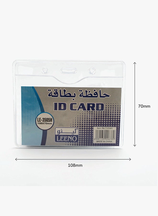 LEENO 100-Piece ID Card Holder Clear - Image 2