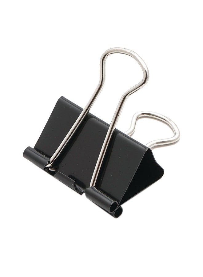 LEENO 12-Piece Binder Clips 41mm Black  - Image 1