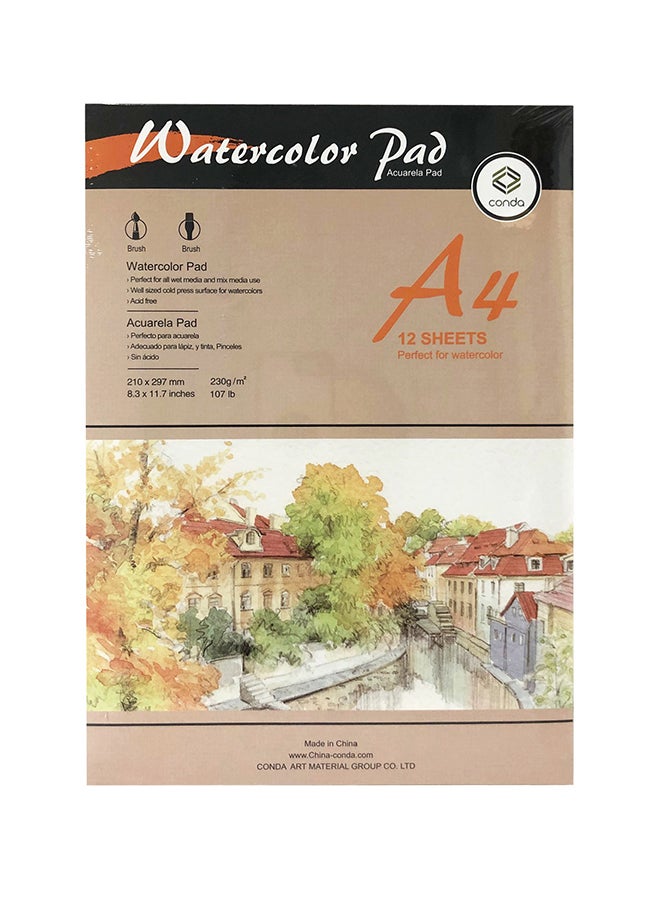 Conda Water Colour Pad Multicolour