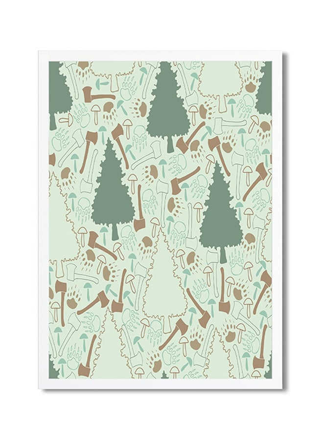 Printed Medium Poster Wild Cone Tree Woods 45x30cm 