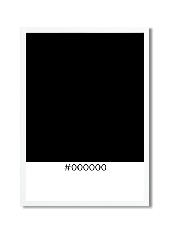 Pantone Code Printed Poster Black/White 45x30cm 